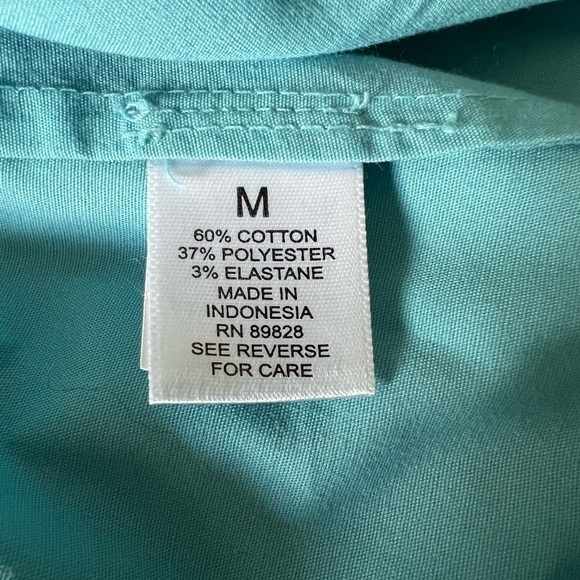 Martha STEWART STRETCH POPLIN BLOUSE - MEDIUM - - Picture 9 of 9